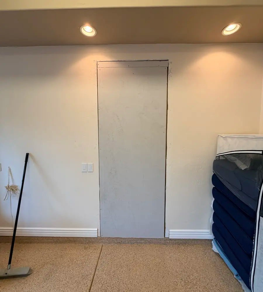Closed doorway
