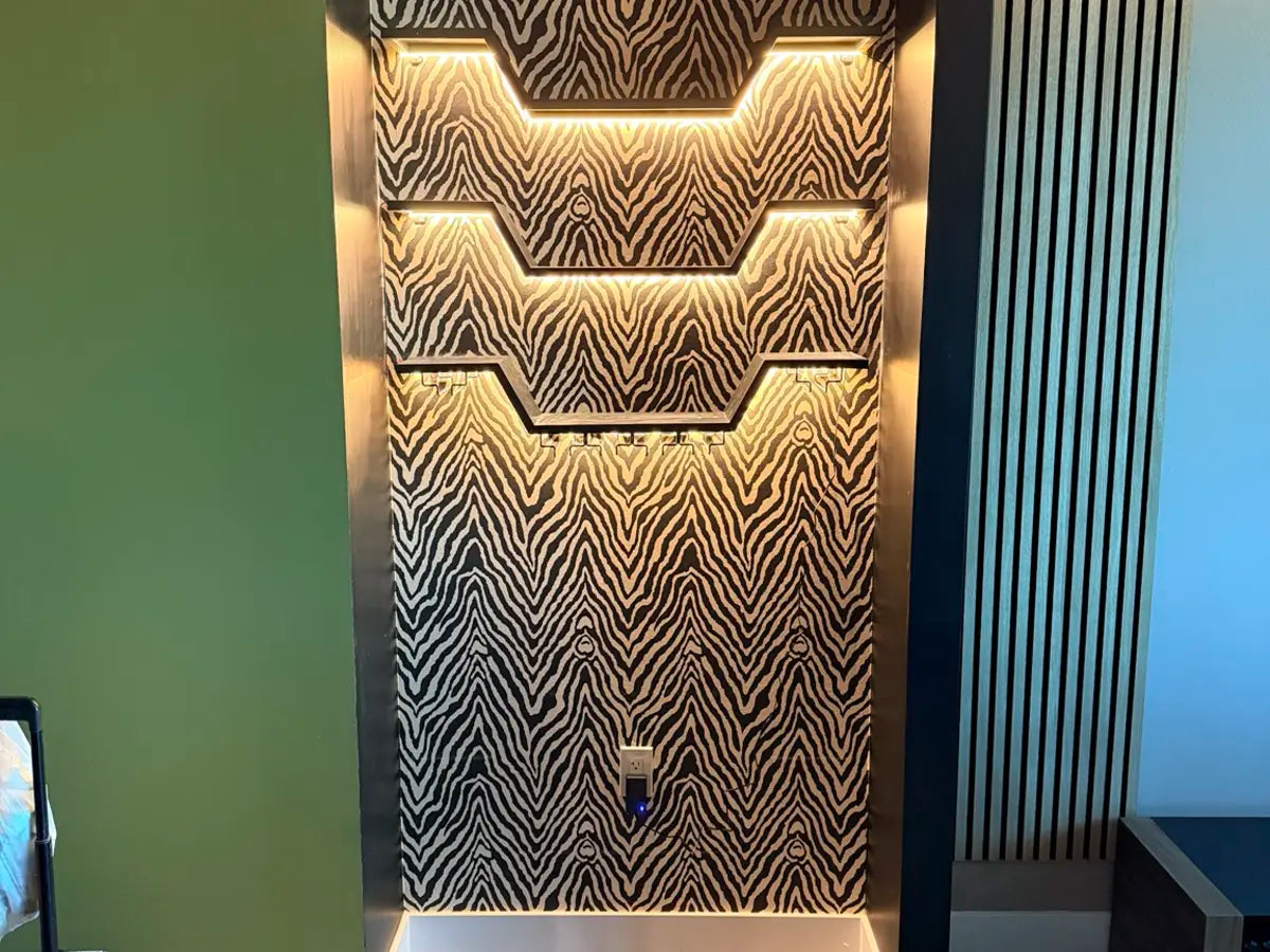 Custom illuminated display wall