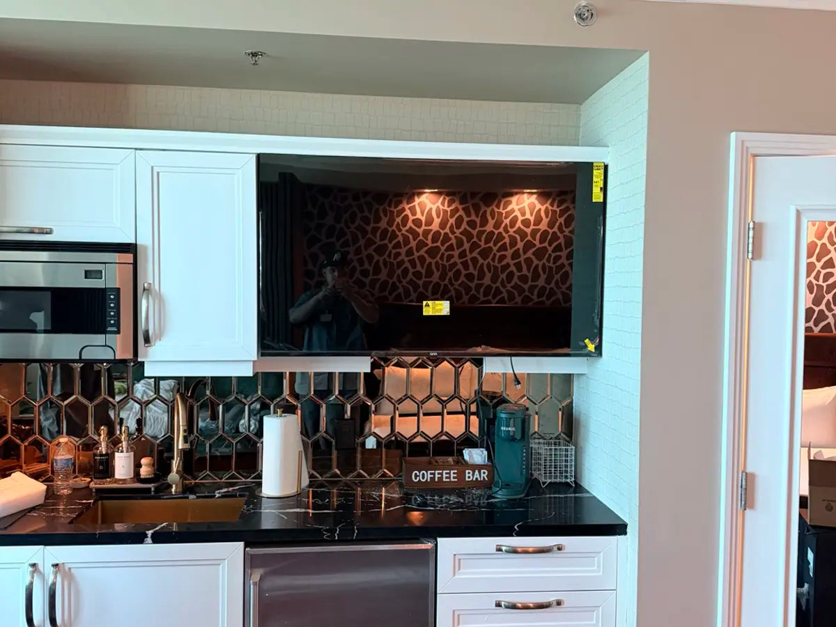 Renovated kitchenette and coffee bar